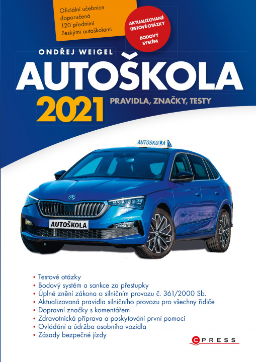 Kniha Autoškola 2021 Ondřej Weigel