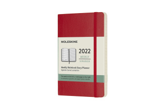 Kniha Moleskine 2022 12-Month Weekly Pocket Softcover Notebook 