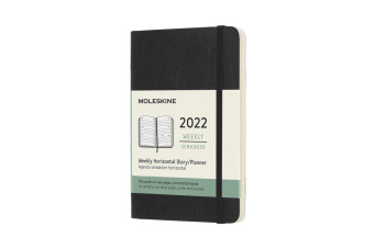 Könyv Moleskine 2022 12-Month Weekly Pocket Softcover Horizontal Notebook 