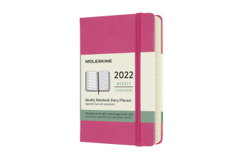 Kniha Moleskine 2022 12-Month Weekly Pocket Hardcover Notebook 