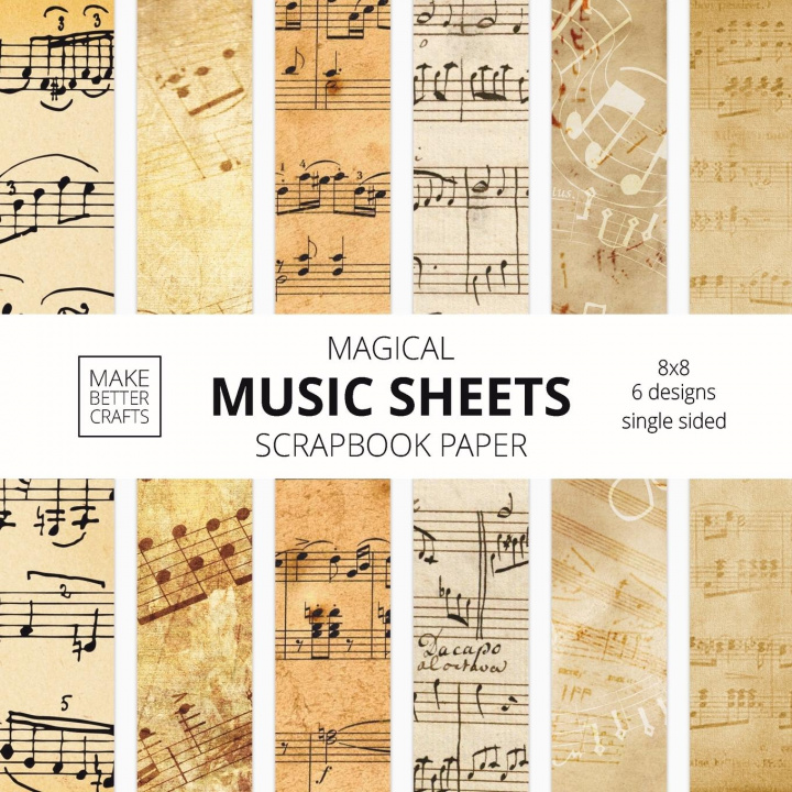 Kniha Music Sheets Scrapbook Paper 
