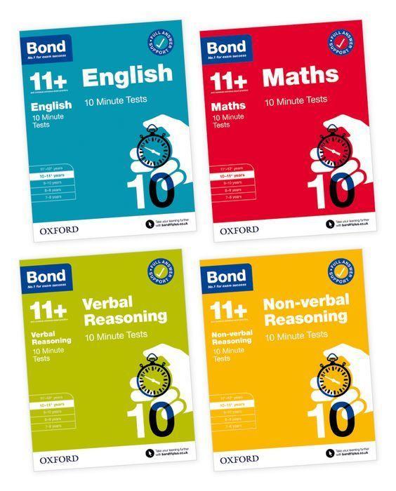 Book Bond 10 Minute Tests 10-11+ years Pack 