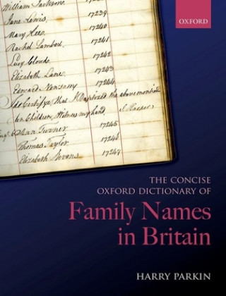 Carte Concise Oxford Dictionary of Family Names in Britain 