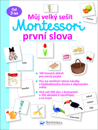 Kniha Můj velký sešit Montessori první slova 