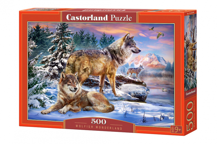 Książka Puzzle 500  Kraina wilków  B-53049 