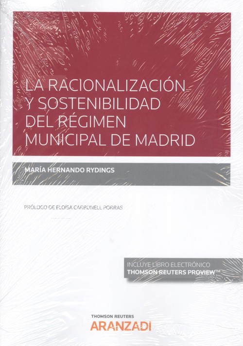 Kniha RACIONALIZACION Y SOSTENIBILIDAD REGIMEN MUNICIPAL MADRID MARIA HERNANDO