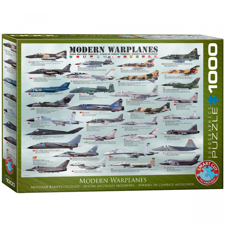 Könyv Puzzle 1000 Modern Warplanes 6000-0076 