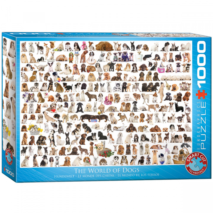 Könyv Puzzle 1000 The world of dogs 6000-0581 