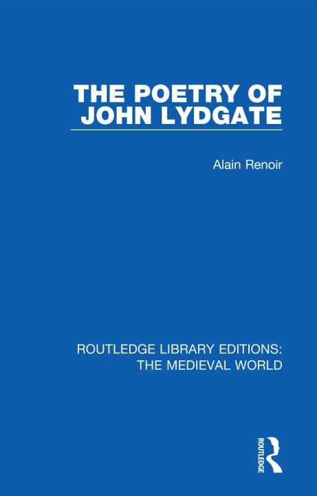 Kniha Poetry of John Lydgate Alain Renoir