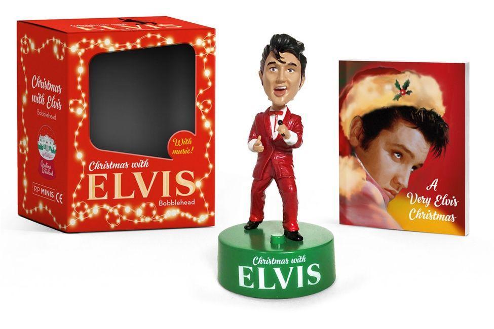 Carte Christmas with Elvis Bobblehead Running Press