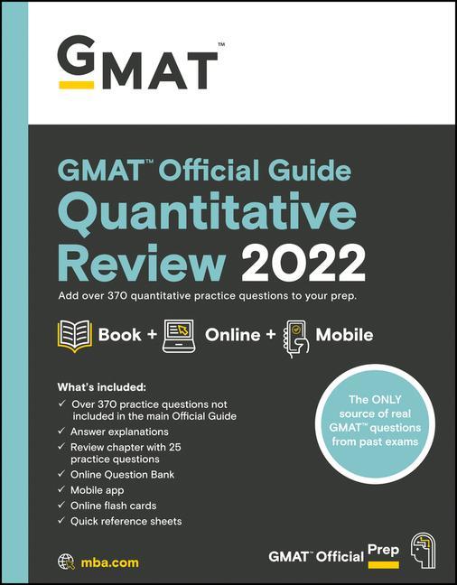 Carte GMAT Official Guide Quantitative Review 2022: Book + Online Question Bank 