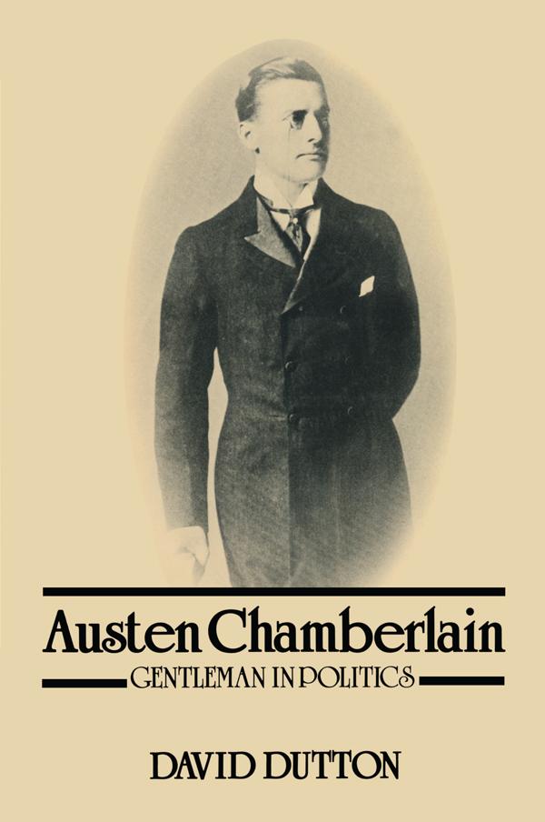 Knjiga Austen Chamberlain David Dutton