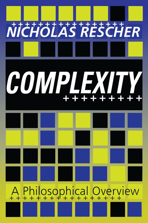 Knjiga Complexity Nicholas Rescher