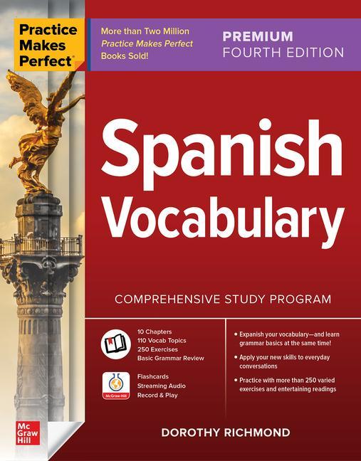 Book Practice Makes Perfect: Spanish Vocabulary, Premium Fourth Edition 