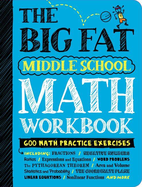Книга Big Fat Middle School Math Workbook 