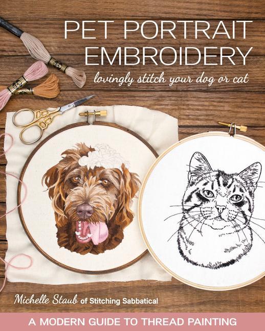Book Pet Portrait Embroidery Michelle Staub