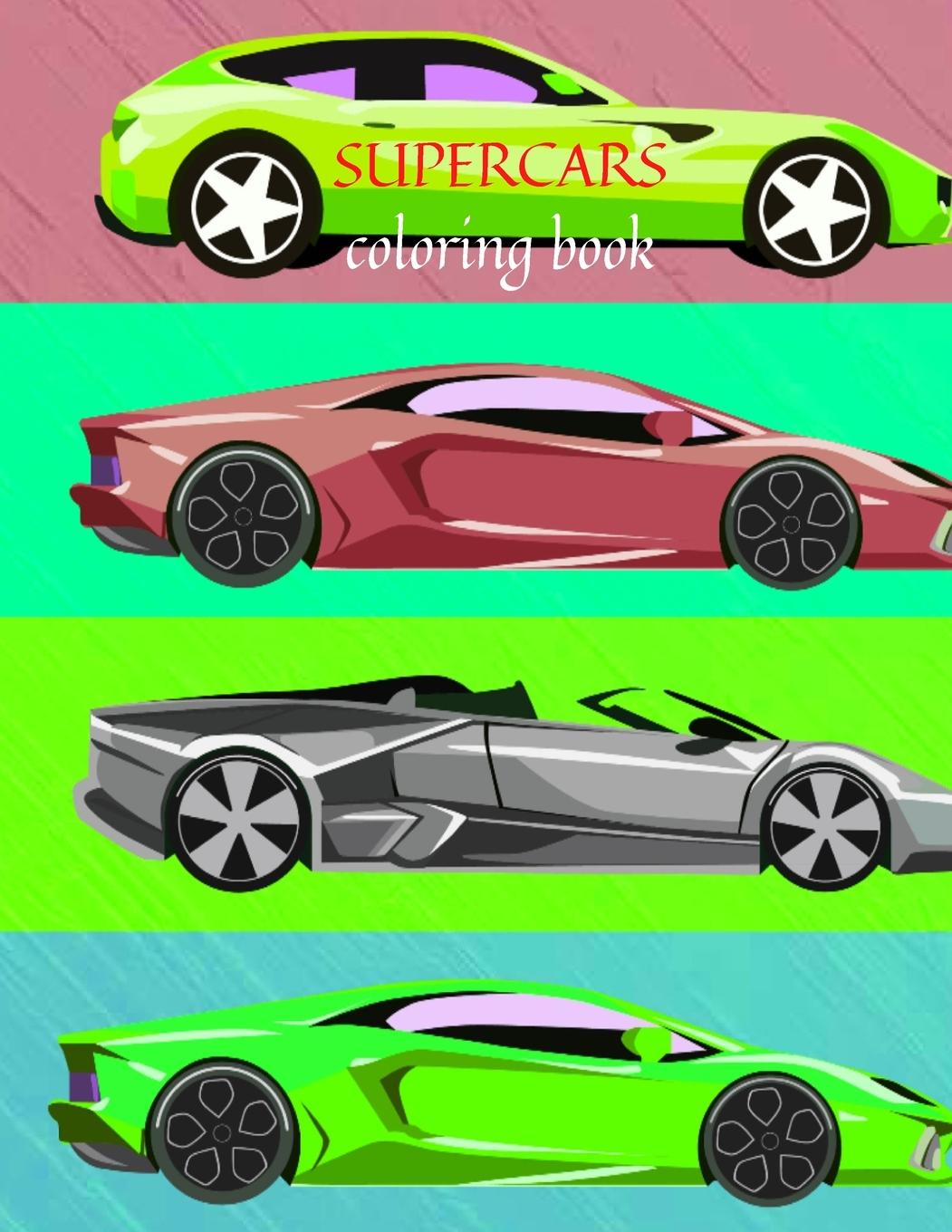 Knjiga Supecars coloring book Cristie Jameslake