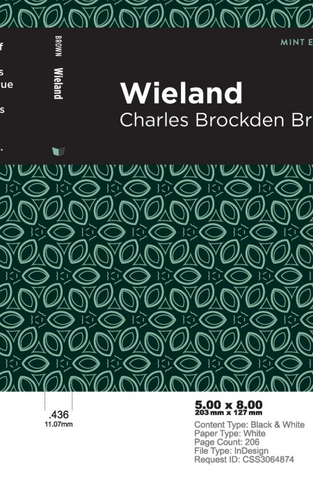 Knjiga Wieland Charles Brockden Brown