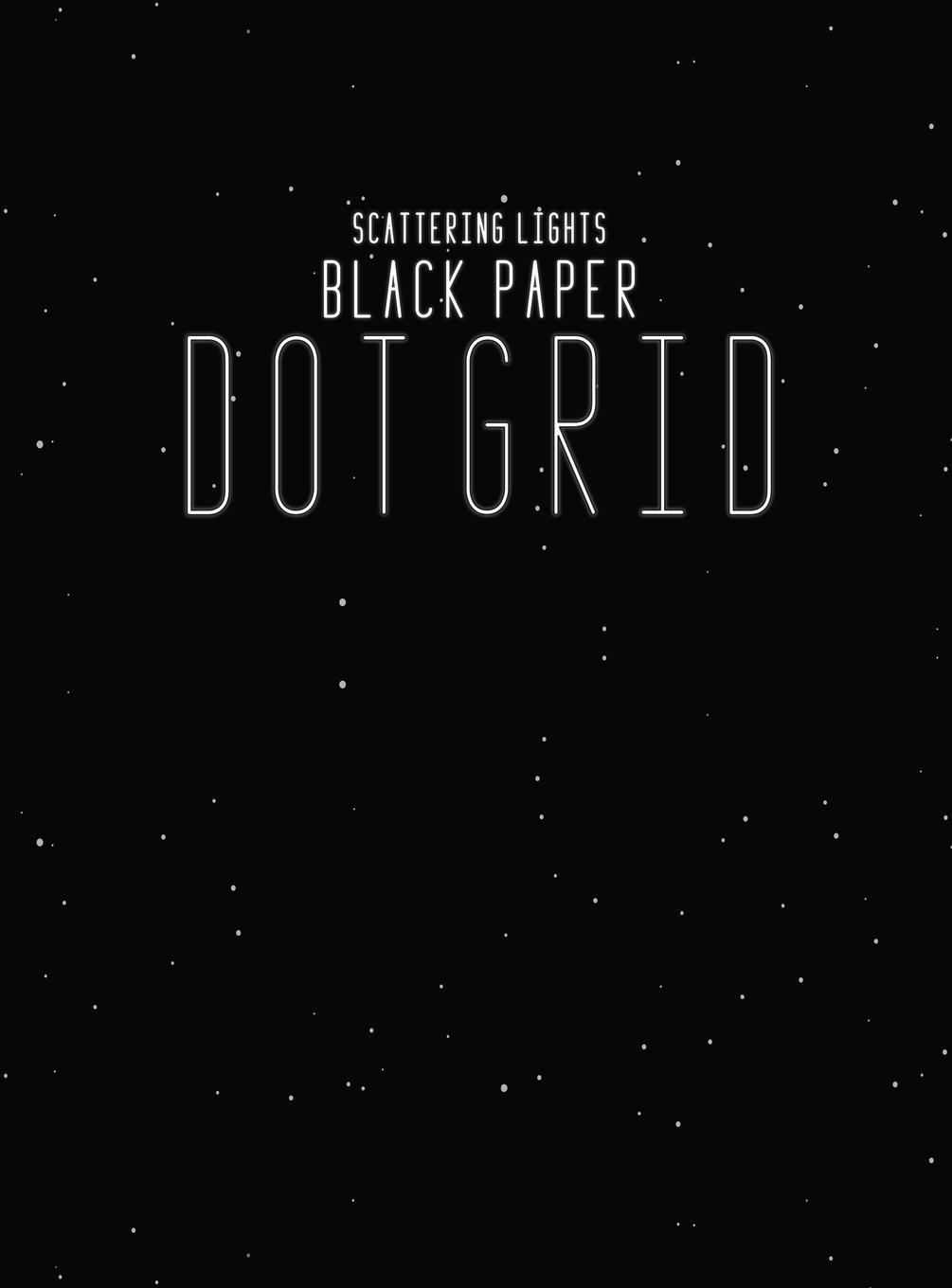 Книга Black Paper Dot Grid Notebook Scattering Lights Prints