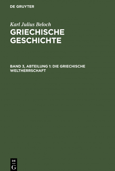 Livre Griechische Weltherrschaft 