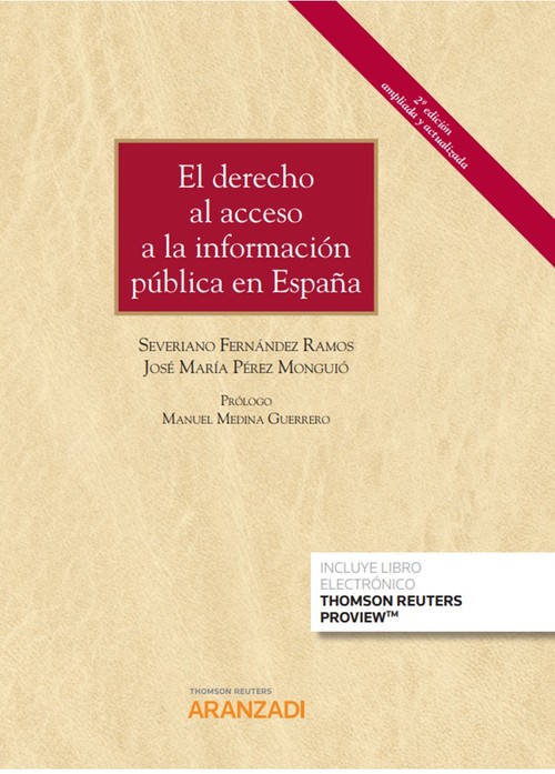 Kniha El derecho al acceso a la información pública en España (Papel + SEVERIANO FERNANDEZ RAMOS