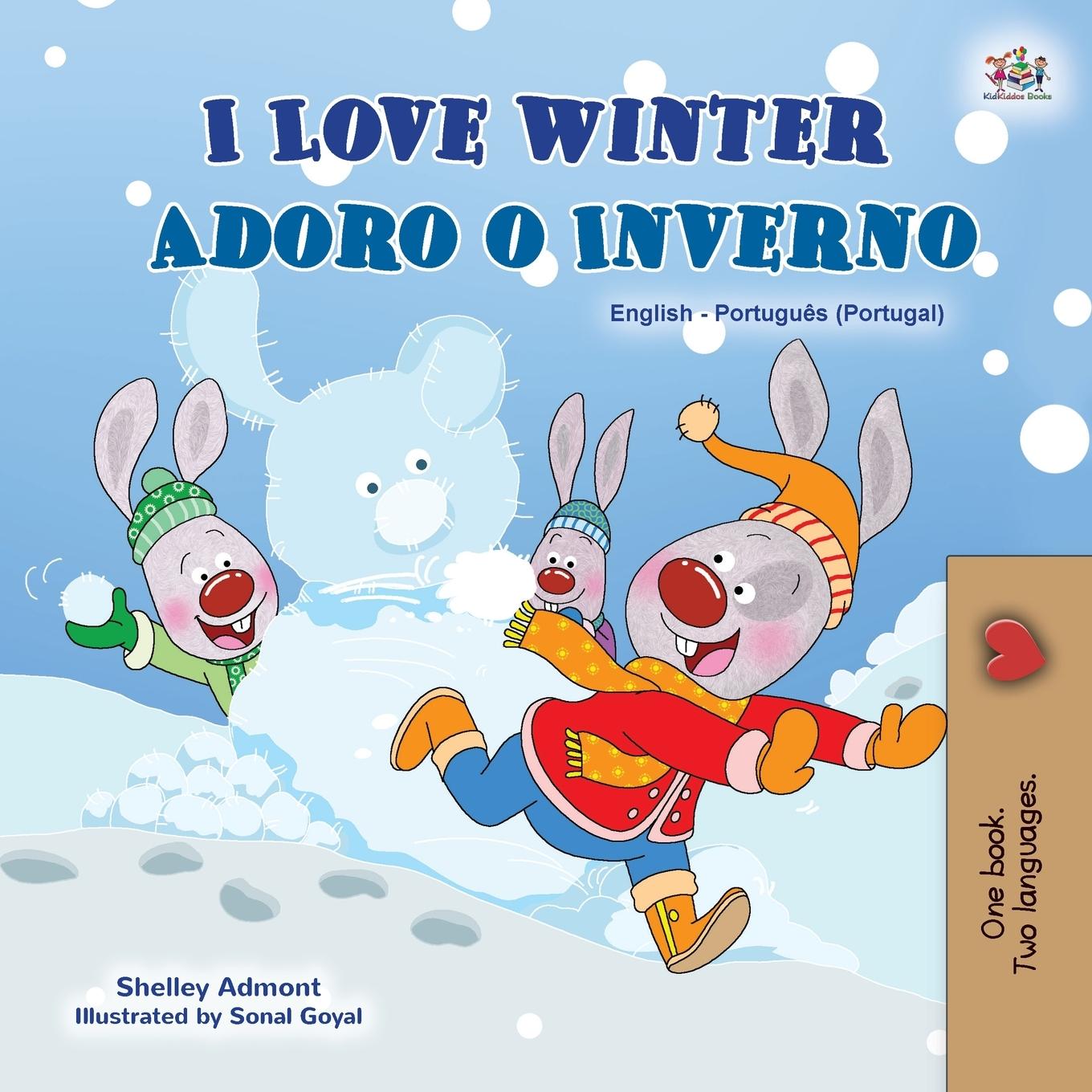 Carte I Love Winter (English Portuguese Bilingual Children's Book - Portugal) Kidkiddos Books