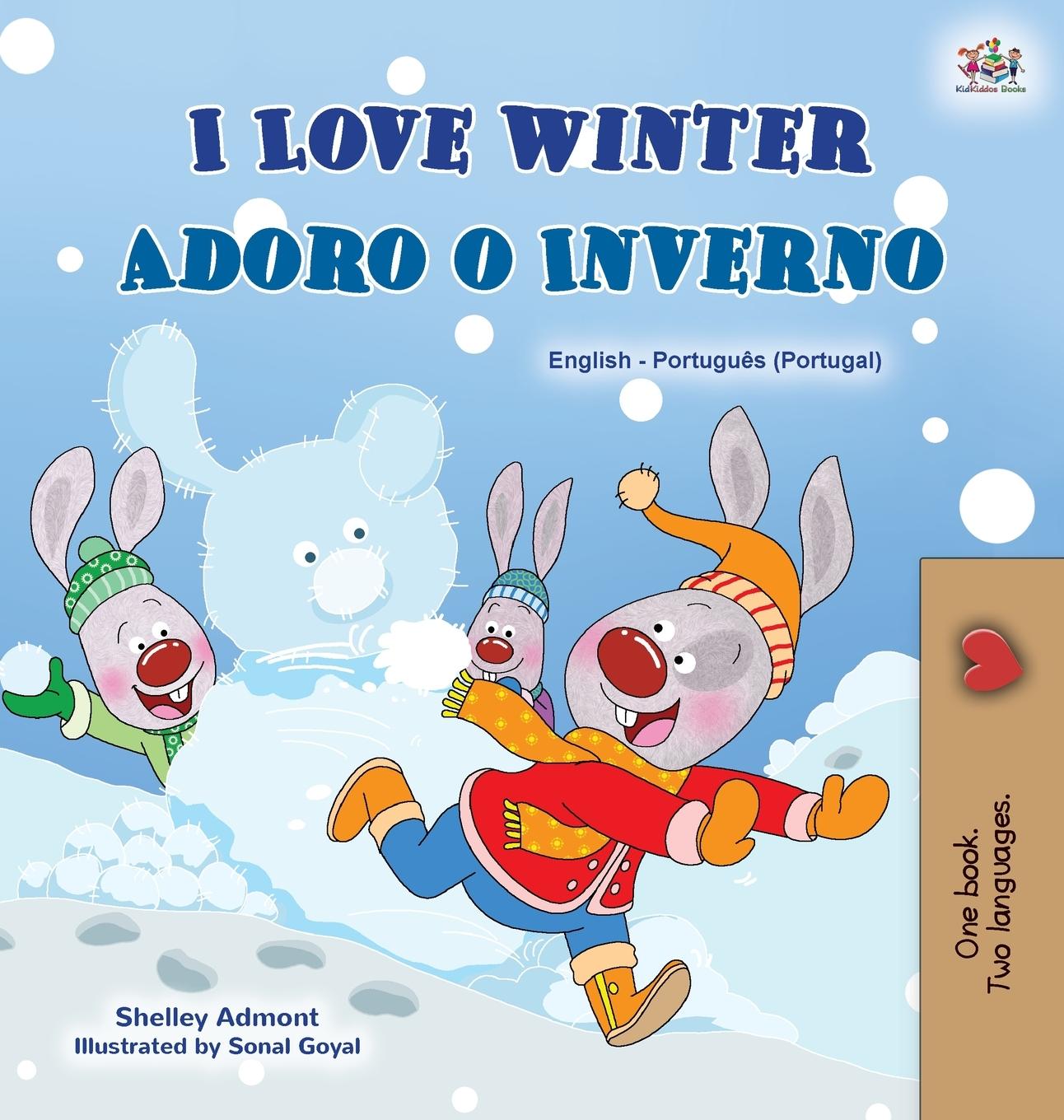 Carte I Love Winter (English Portuguese Bilingual Children's Book - Portugal) Kidkiddos Books