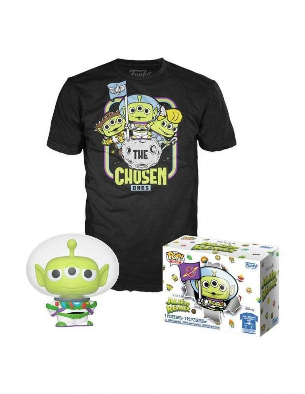 Spiel/Spielzeug Funko POP & Tee: Pixar- Alien As Buzz GITD (svítící ve tmě) - velikost XL 