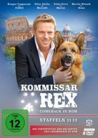 Videoclip Kommissar Rex - Comeback in Rom (Staffeln 11-13).  (Die Fortsetzung der SAT.1-Krimiserie in Rom) (9 DVDs) Kaspar Capparoni