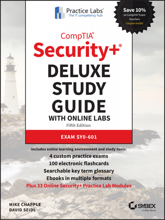 Könyv CompTIA Security+ Deluxe Study Guide w Online Lab - Exam SY0-601 5e Mike Chapple
