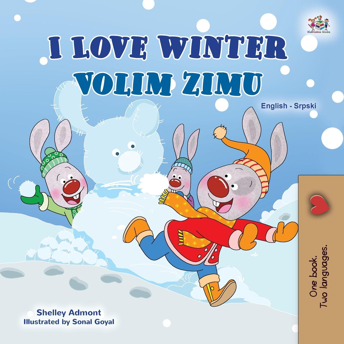 Kniha I Love Winter (English Serbian Bilingual Book for Kids - Latin Alphabet) Kidkiddos Books