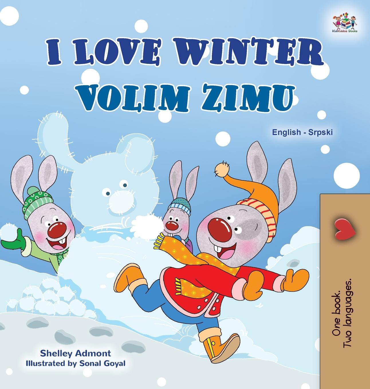 Kniha I Love Winter (English Serbian Bilingual Book for Kids - Latin Alphabet) Kidkiddos Books