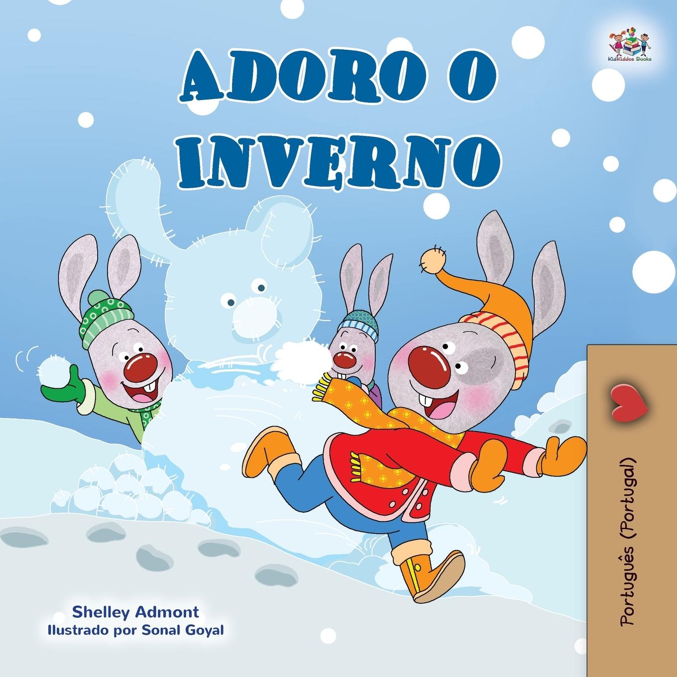 Carte I Love Winter (Portuguese Book for Kids- Portugal) Kidkiddos Books