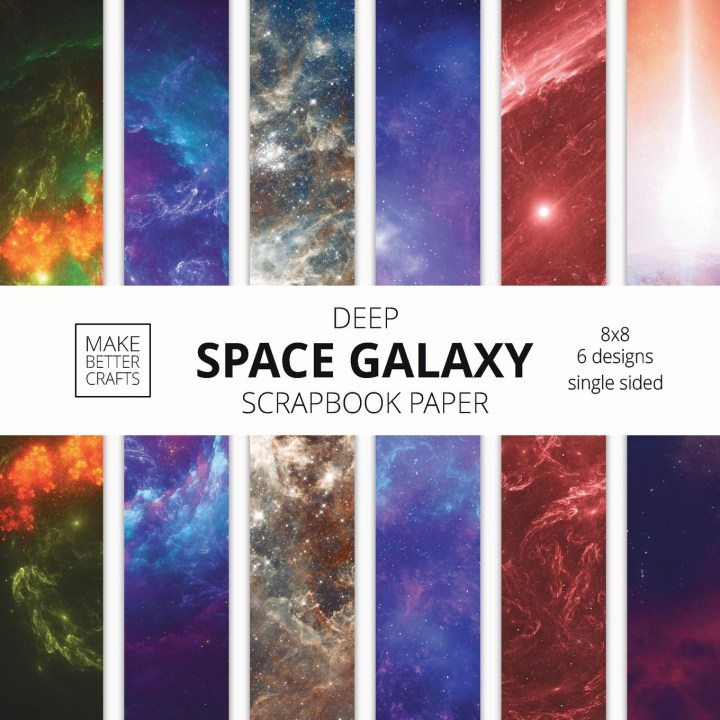 Carte Deep Space Galaxy Scrapbook Paper 