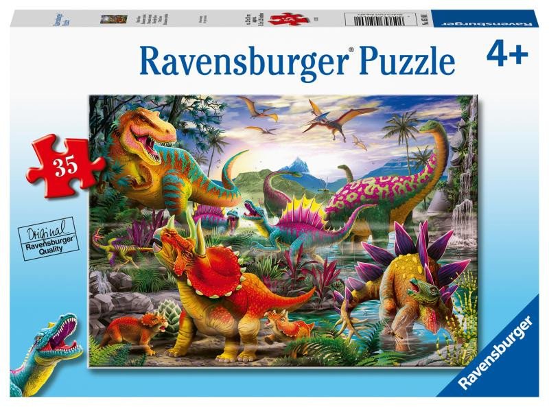 Joc / Jucărie Ravensburger Puzzle - T-Rex 35 dílků 