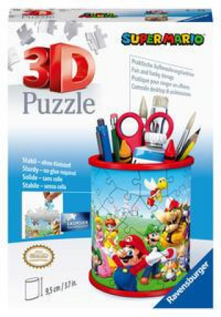 Joc / Jucărie Ravensburger 3D Puzzle Stojan na tužky - Super Mario 54 dílků 