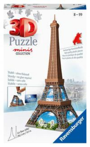 Hra/Hračka Ravensburger 3D Puzzle Mini budova - Eiffelova věž 54 dílků 