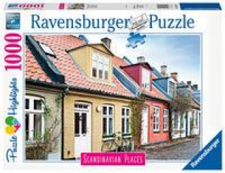 Játék Ravensburger Puzzle Skandinávie - Aarhus, Denmark 1000 dílků 