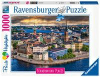 Hra/Hračka Ravensburger Puzzle Skandinávie - Stockholm, Švédsko 1000 dílků 