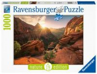 Játék Ravensburger Puzzle - Kaňon Zion, USA 1000 dílků 