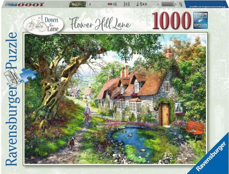 Hra/Hračka Ravensburger Puzzle - Květinový kopec 1000 dílků 