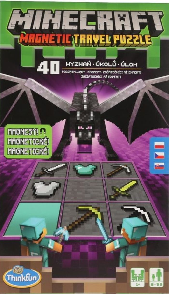 Gra/Zabawka Ravensburger ThinkFun - Minecraft Magnetická cestovní hra 