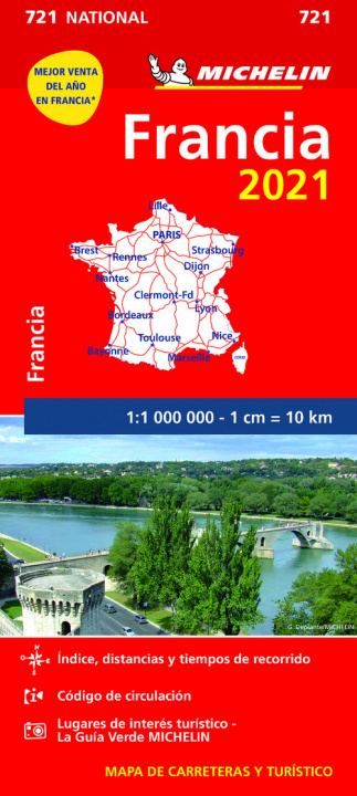 Tiskovina Mapa National Francia 2021 