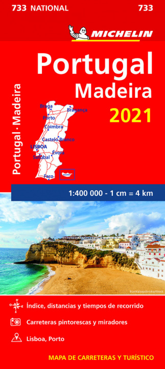 Kniha Mapa National Portugal, Madeira 2021 