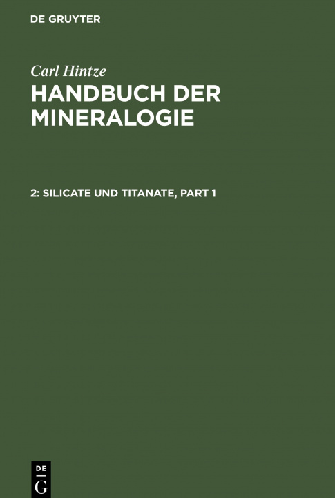 Carte Silicate und Titanate Karl F. Chudoba