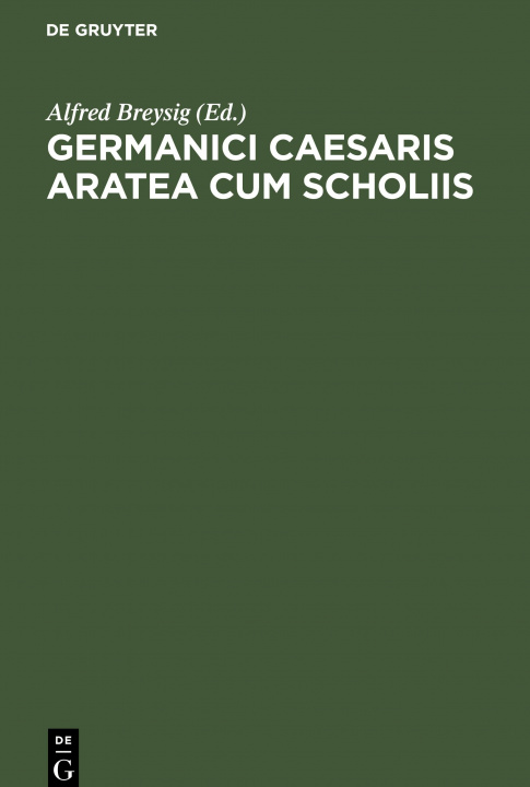 Carte Germanici Caesaris Aratea Cum Scholiis 