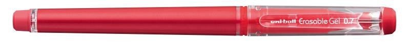 Papírszerek UNI Gumovací pero s víčkem - červené 