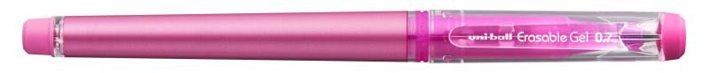 Papírszerek UNI Gumovací pero s víčkem - růžové 