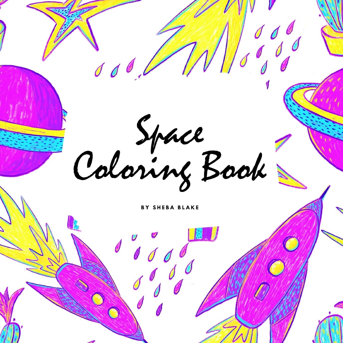 Könyv Space Coloring Book for Children (8.5x8.5 Coloring Book / Activity Book) 