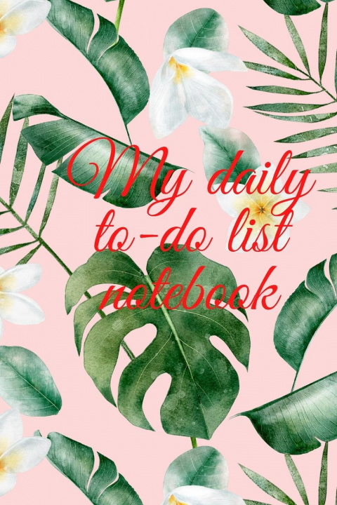 Kniha My daily to-do list notebook 